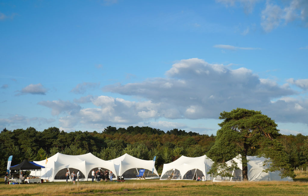 Comms Unplugged marquees