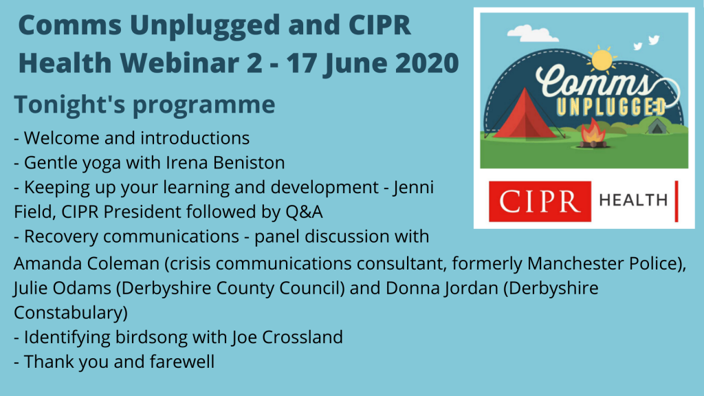 CU-CIPR webinar 2 programme