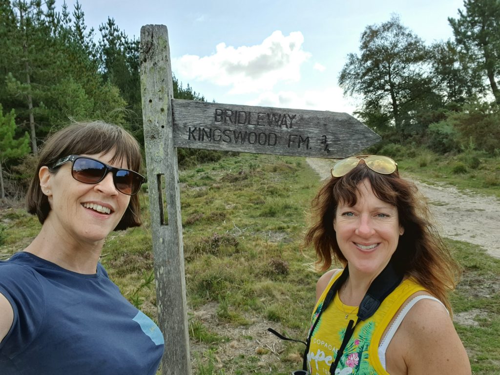 Sally and Georgia walk CU20